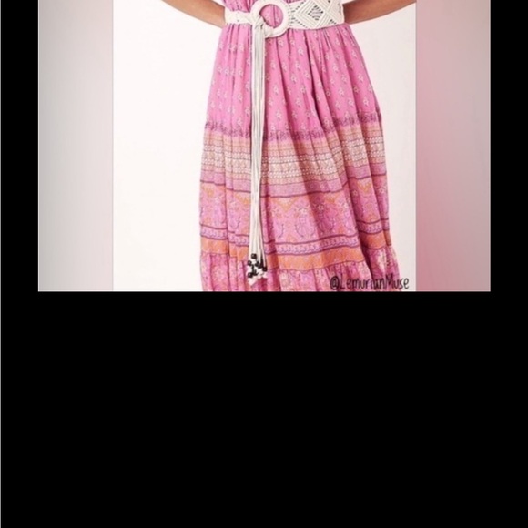 Spell Utopia Pink and Orange Maxi Dress - Picture 6 of 10